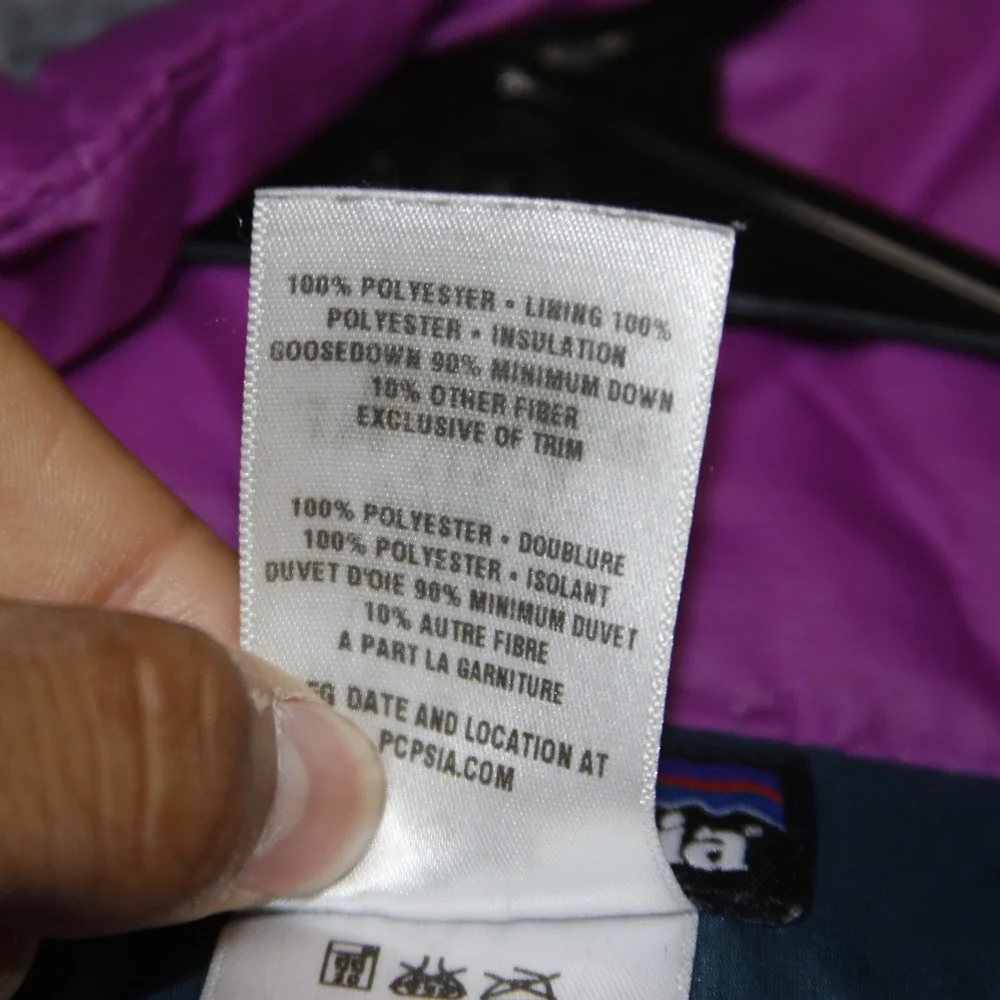 Patagonia Down Sweater‎ Jacket Womens S Purple 84682FA13 Puffer Coat